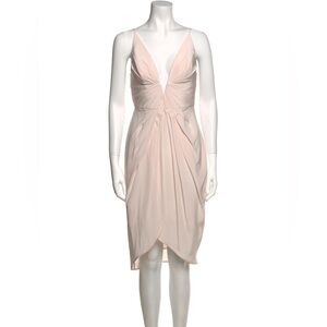 Zimmermann Silk Plunge Drape Dress Moonstone Blush (3)